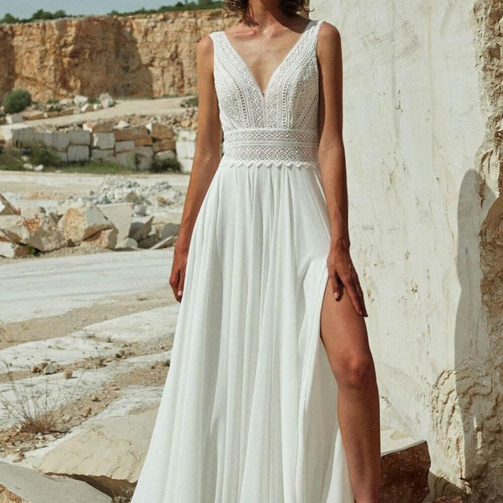 Milanoo Boho Wedding Dress